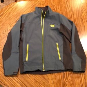 Grey and Blue Northface Shell Jacket